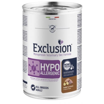 Exclusion Canine Hypoallergenic Rabbit & Potato konzerv 400g