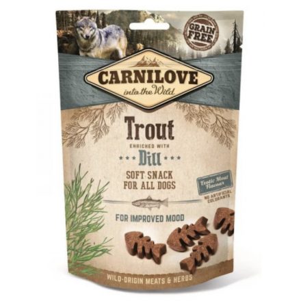 Carnilove Dog Semi Moist Snack pisztráng kaporral 200g