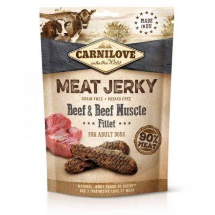 Carnilove Jerky Snack Beef with Beef Muscle Fillet - marha filé 100g