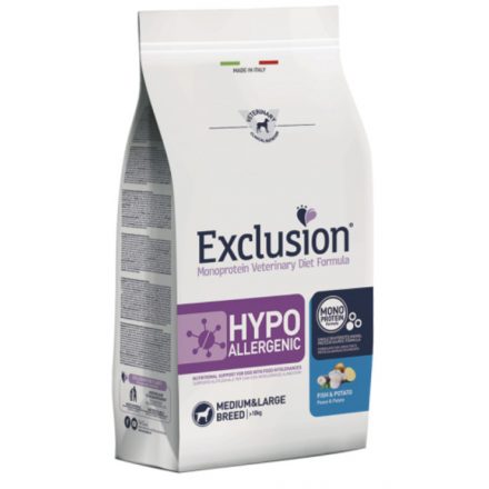 Exclusion Canine Hypoallergenic Fish & Potato Medium & Large Breed 2kg