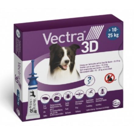 Vectra 3D 10 és 25 kg közötti kutyáknak 1 pipetta